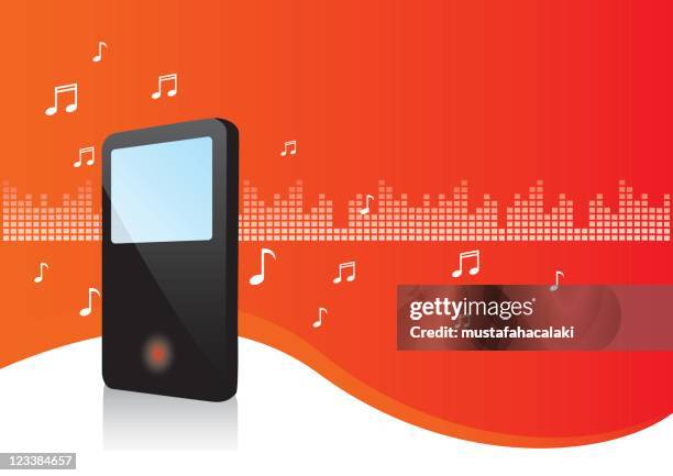 multimedia player background - multimedia background stock illustrations