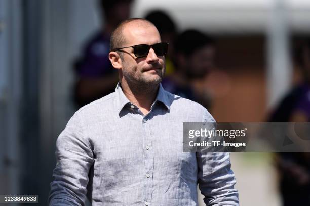 Sporting director Paul Mitchell of AS Monaco looks on during the AS Monaco Training Camp on July 3, 2021 in Zell am See, Austria.