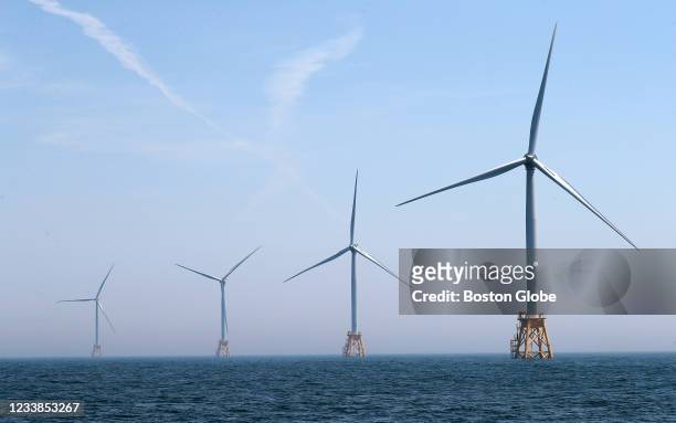 Block Island, RI Block Island Wind Farm, Block Island, Rhode Island on June 13, 2017.