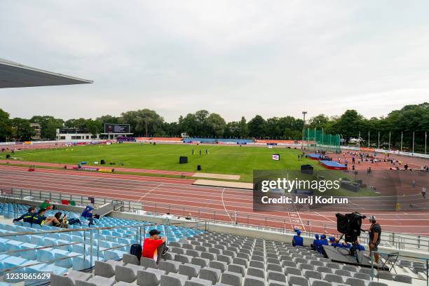 General view during day one of the European Athletics U23 Championships at Kadriorg Stadium on July 8, 2021 in Tallinn, Estonia.