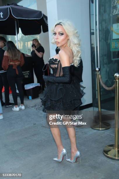 Kaila Methven is seen on July 7, 2021 in Los Angeles, California.