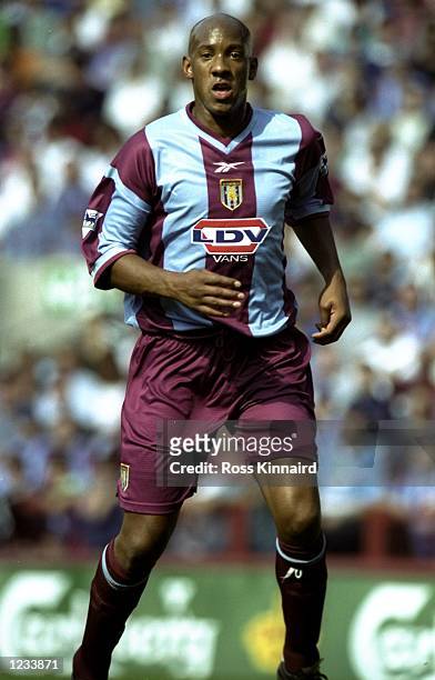 Dion Dublin of Aston Villa in action against Middlesbrough during the FA Carling Premiership match at Villa Park in Birmingham, England. Villa won...