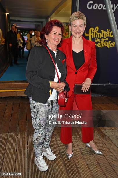 Viola Klein and Karen Heinrichs during the HOPE anniversary concert as part of HOPE charity gala at Koenigsufer on July 8, 2021 in Dresden, Germany.