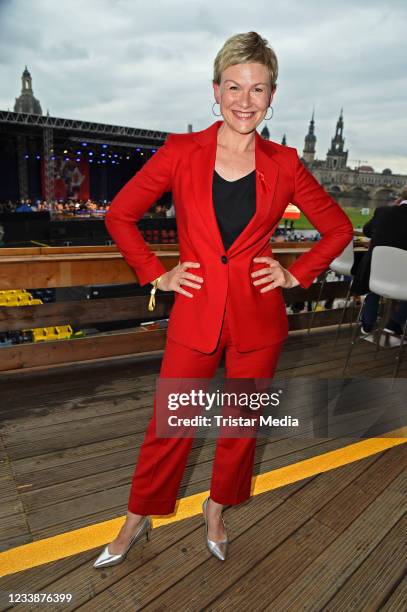 Karen Heinrichs during the HOPE anniversary concert as part of HOPE charity gala at Koenigsufer on July 8, 2021 in Dresden, Germany.