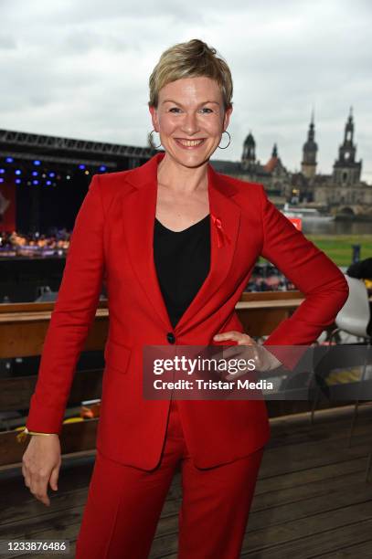 Karen Heinrichs during the HOPE anniversary concert as part of HOPE charity gala at Koenigsufer on July 8, 2021 in Dresden, Germany.