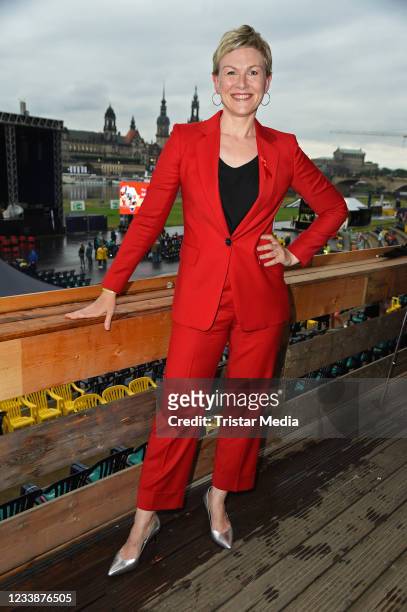 Karen Heinrichs during the HOPE anniversary concert as part of HOPE charity gala at Koenigsufer on July 8, 2021 in Dresden, Germany.