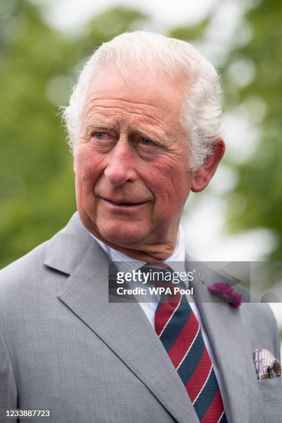 Prince Charles, Prince of Wales, President of The Princes Trust, meets staff and young people involved in the Launched in Lockdown Programme during a...