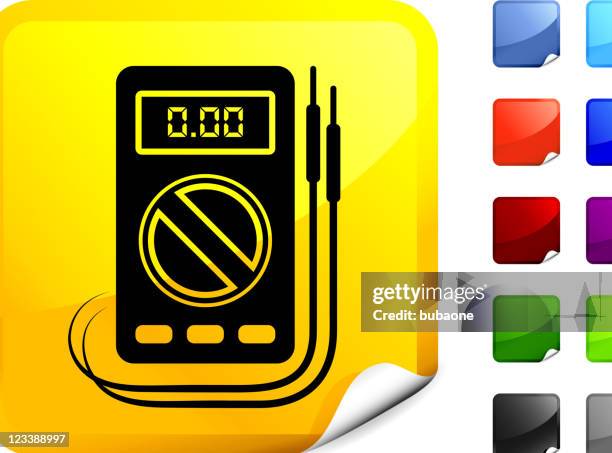 voltage meter internet royalty free vector art - electrical wire white background stock illustrations