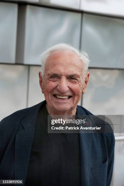 The architect and designer Frank Gehry during the Fondation Luma inauguration in Arles, south of France on July 7, 2021 in Arles, France.The twisting...