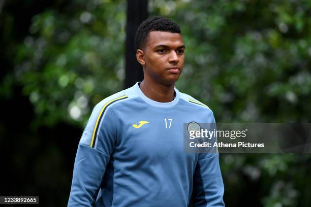 Morgan Whittaker of Swansea City during the training session at Pennyhill Park on July 07, 2021 in Surrey, England.