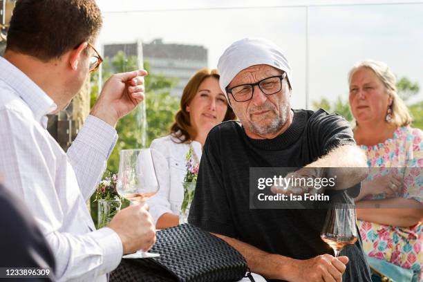 Sascha von Zabern, Annette Kissing, Titus Dittmann and Britta Heithoff during the exclusive pre-opening event of the ATLANTIC Hotel Muenster on July...