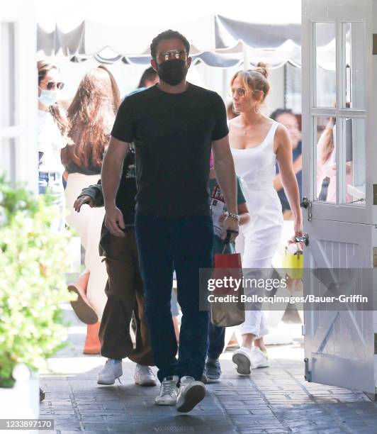 Ben Affleck and Jennifer Lopez are seen on July 09, 2021 in Los Angeles, California.