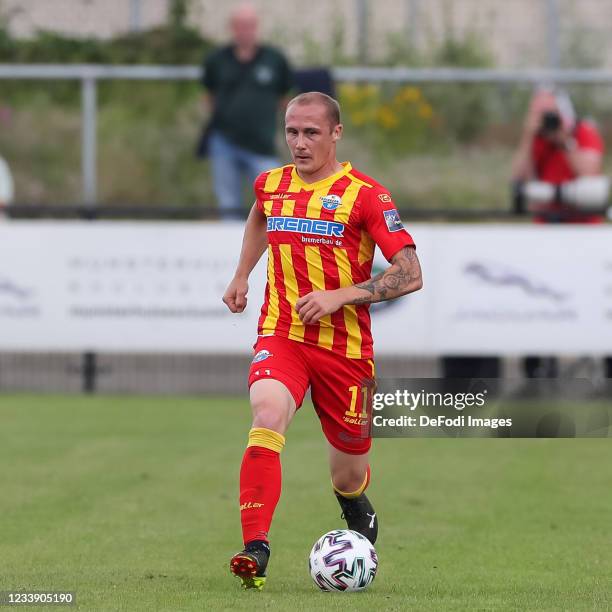 Sven Michel of Paderborn 07 Controls the ball during the Pre-Season Friendly match between Ajax Amsterdam and SC Paderborn 07 at Sportpark...