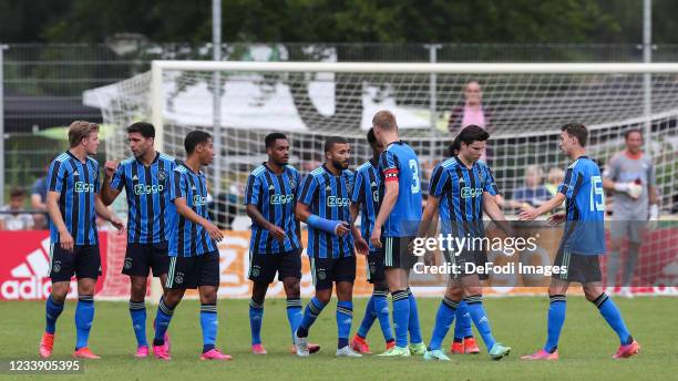 Danilo Pereira Da Silva of Ajax Celebrates after scoring his teams 3:0 goal during the Pre-Season Friendly match between Ajax Amsterdam and SC...