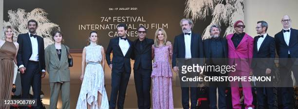 French-Italian actress Valeria Bruni Tedeschi, French actor Ramzy Bedia, guests, French actor Jules Benchetrit, French director Samuel Benchetrit,...