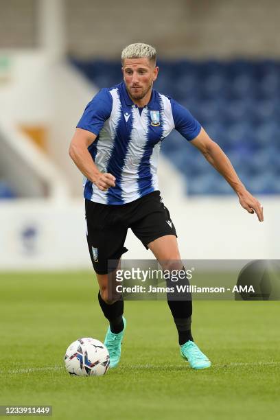 Sam Hutchinson of Sheffield Wednesday during the pre season friendly between Chester City and Sheffield Wednesday at Deva Stadium on July 10, 2021 in...