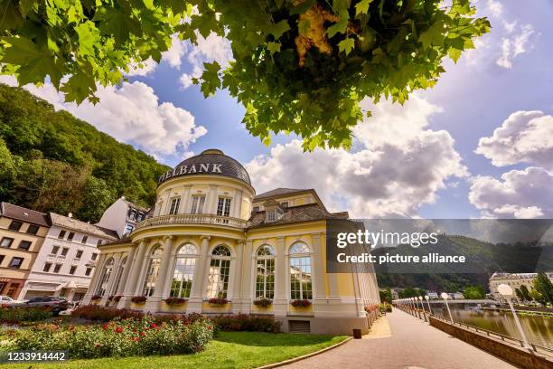 July 2021, Rhineland-Palatinate, Bad Ems: The casino is located in the spa gardens of Bad Ems. The spa town on the Lahn hopes for the World Heritage...