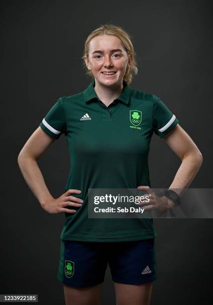 Cork , Ireland - 18 June 2021; Aoife Casey during a Tokyo 2020 Team Ireland Announcement for Rowing at the National Rowing Centre in Cork.