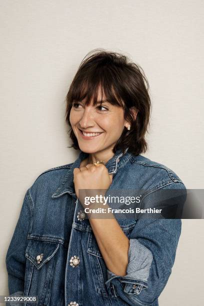 Actress Anais Demoustier poses for a portrait during the 74th Cannes International Film Festival, on July 10, 2021 in Cannes, France.
