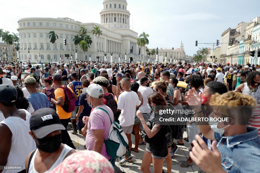 CUBA-POLITICS-DEMONSTRATION