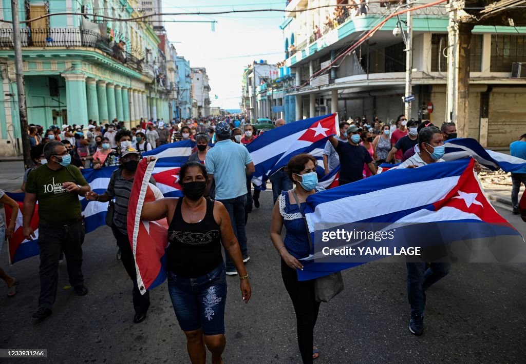 CUBA-POLITICS-DEMONSTRATION