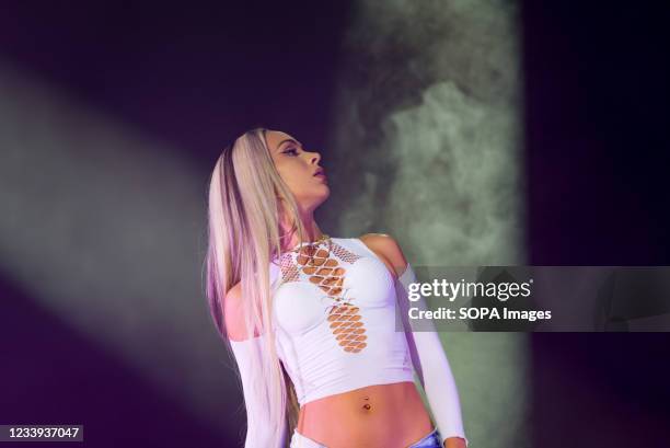 Bad Gyal performs live on stage during the Big Sound Festival. Alba Farelo, better known by her stage name Bad Gyal, is a Spanish artist, producer,...