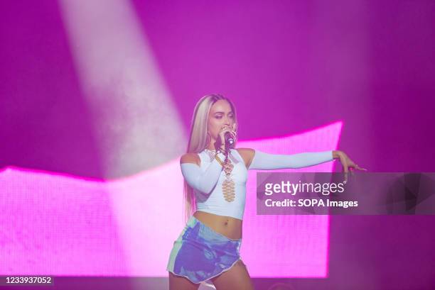 Bad Gyal performs live on stage during the Big Sound Festival. Alba Farelo , better known by her stage name Bad Gyal, is a Spanish artist, producer,...