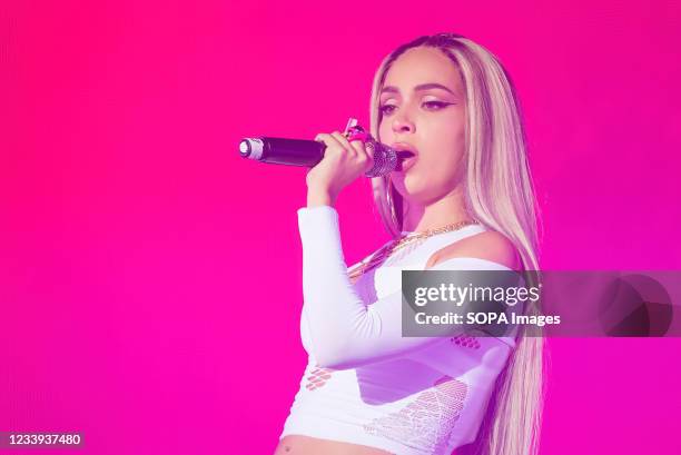 Bad Gyal performs live on stage during the Big Sound Festival. Alba Farelo , better known by her stage name Bad Gyal, is a Spanish artist, producer,...