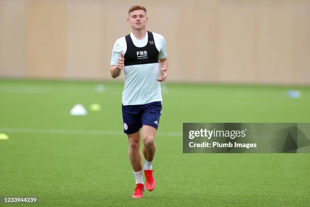 Harvey Barnes of Leicester City as the Leicester City squad returns for pre-season training session at Leicester City Training Ground, Seagrave on...