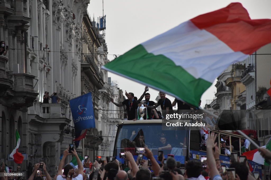 Italy celebrate EURO 2020 Cup