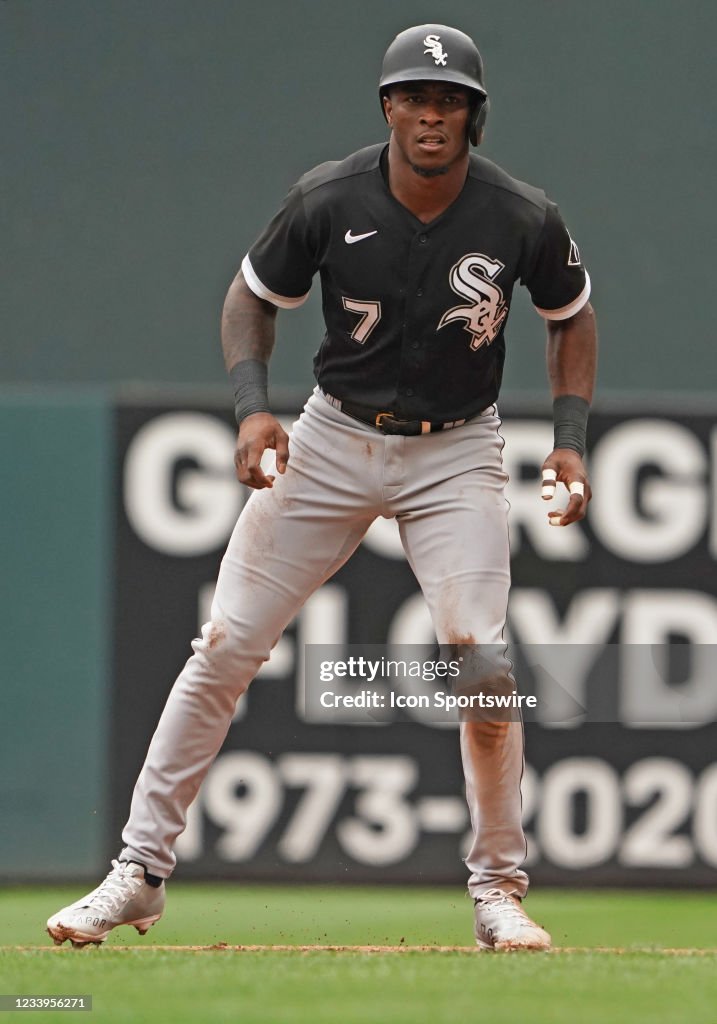 Tim Anderson Chicago White Sox Shortstop Tim Anderson takes a lead off of first ...