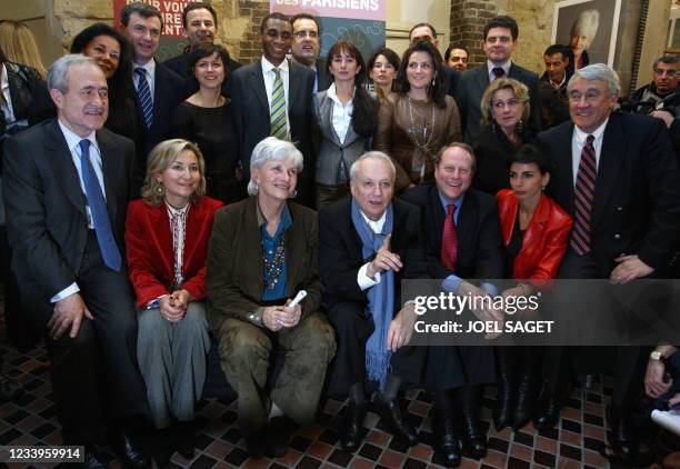 Françoise de Panafieu chef de file de l'UMP pour les élections municipales des 09 et 16 mars 2008 à Paris, présente le 29 novembre 2007 dans la...