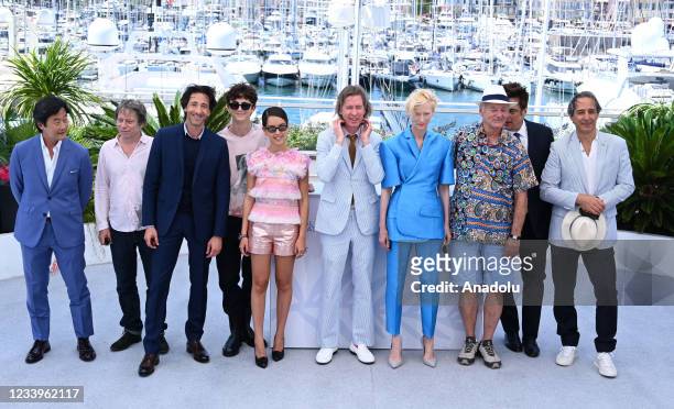 Us comedian Stephen Park, French actor Mathieu Amalric, Us actor Adrien Brody, French-Us actor Timothee Chalamet, French-Algerian actress Lyna...