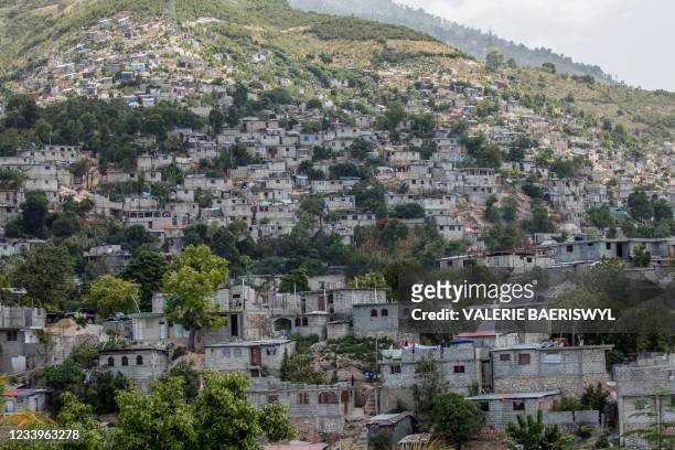 The neighborhood of Canape Vert in Port-au-Prince is seen July 13, 2021 in the wake of Haitian President Jovenel Moise's assassination. - White House...