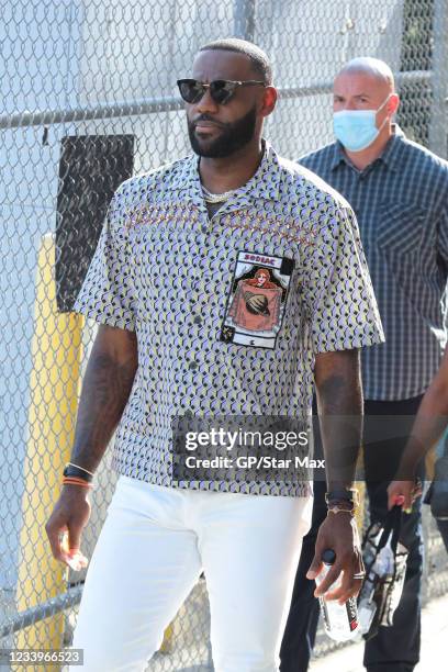 LeBron James is seen on July 13, 2021 in Los Angeles, California.