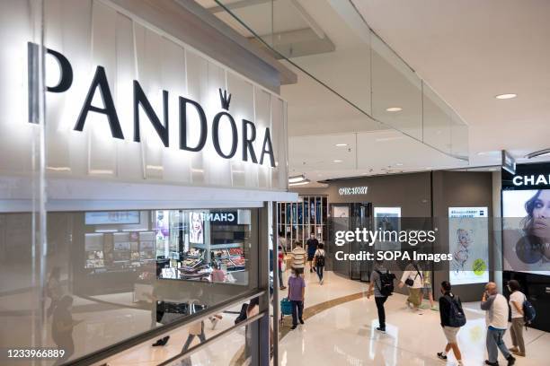 Danish jewelry manufacturer and retailer, Pandora store seen in Hong Kong.