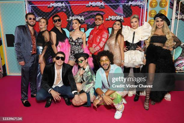 In this image released on July 13th 2021, Diego Garciasela, Isabel Castro, Eduardo "Chile" Miranda, Karime Pindter, Jibranne "Jey" Bazán, Jaylin...