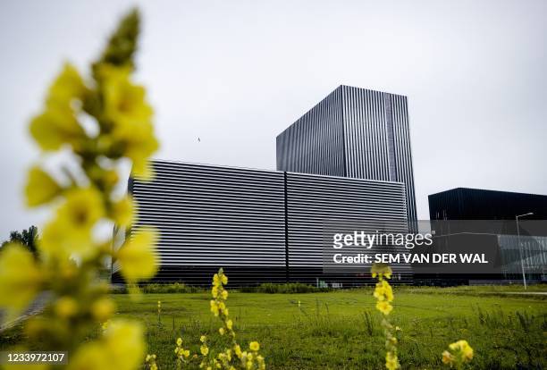 View of the exterior of the American the Internet connection and data center company Equinix in Amsterdam on July 14, 2021. - Netherlands OUT /...