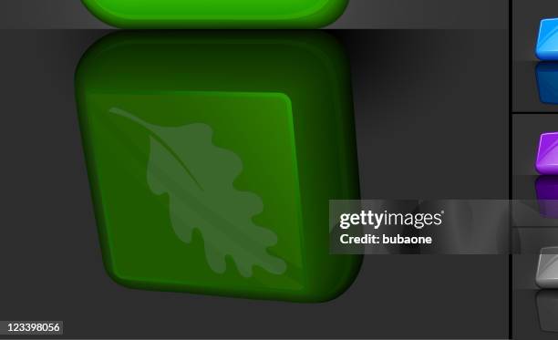Oak Tree Leaf 3d Button Design High-Res Vector Graphic - Getty Images