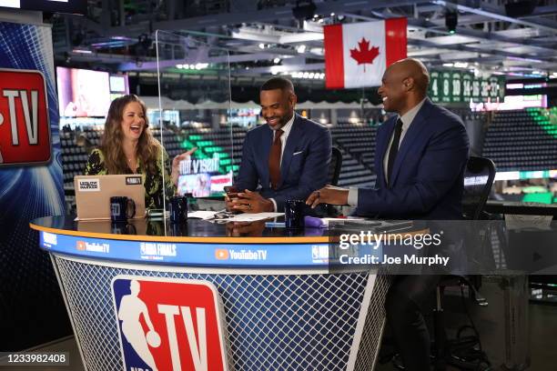 Analysts Kristen Ledlow, Grant Hill, and Brendan Haywood preview Game Four of the 2021 NBA Finals between the Milwaukee Bucks and the against the...