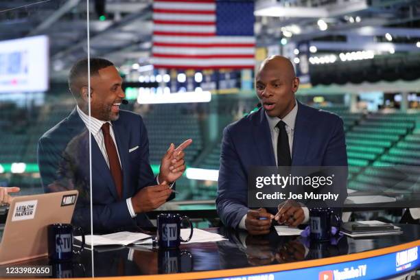 Analysts Grant Hill and Brendan Haywood preview Game Four of the 2021 NBA Finals between the Milwaukee Bucks and the against the Phoenix Suns on July...