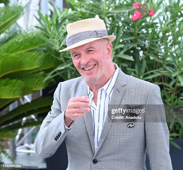 French director Jacques Audiard poses during a photocall for the film "Les Olympiades" in competition at the 74th annual Cannes Film Festival in...