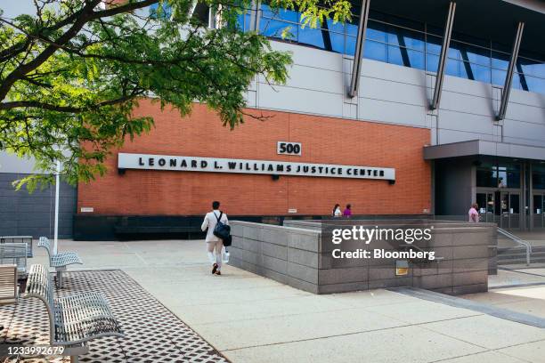 The Leonard L. Williams Justice Center during the SolarCity trial in Wilmington, Delaware, U.S., on Thursday, July 15, 2021. Tesla CEO Elon Musk told...