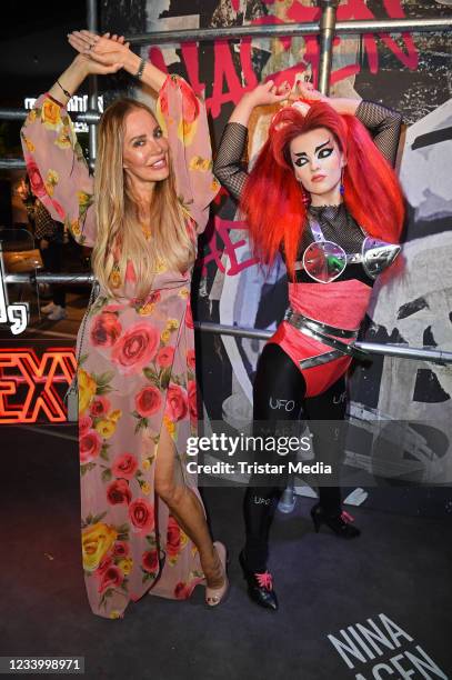 Xenia Seeberg during the exhibition Berlin 100! VIP opening at Madame Tussauds Berlin on July 15, 2021 in Berlin, Germany.