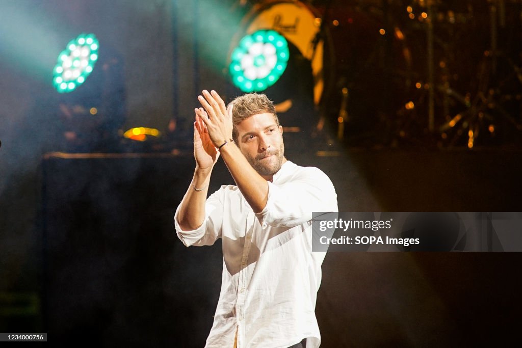 Pablo Alboran performs live on stage during the Starlite...