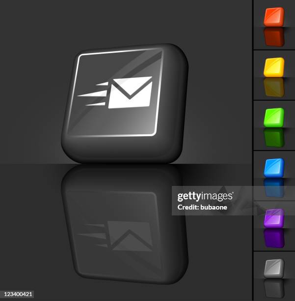 Design For A 3d Computer Graphic Button With Fast Email High-Res Vector ...