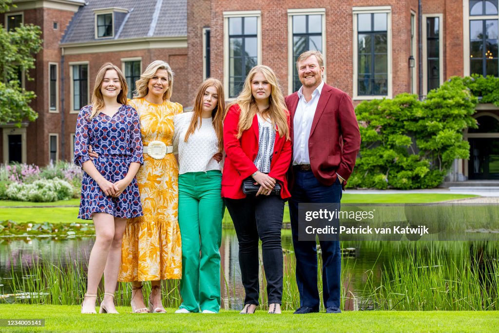 Dutch Royal Family Summer Photo Call At Huis Ten Bosch Palace