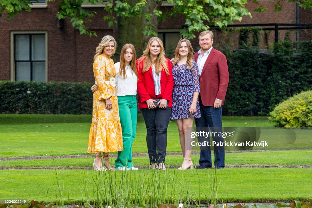 Dutch Royal Family Summer Photo Call At Huis Ten Bosch Palace