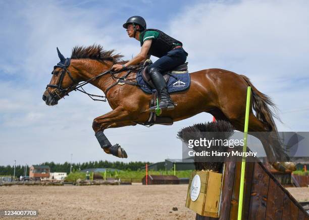 Dublin , Ireland - 1 June 2021; Cathal Daniels on Rioghan Rua during a Tokyo 2020 Team Ireland Announcement for Equestrian Sport at Greenogue...