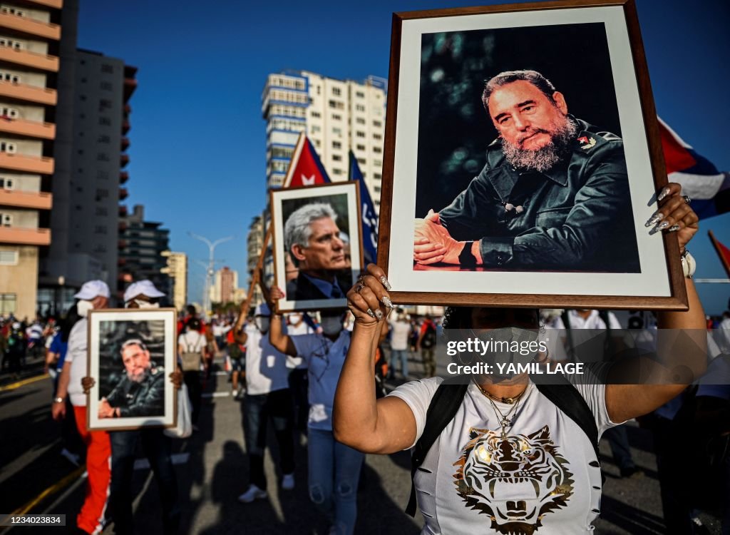 CUBA-POLITICS-DEMONSTRATION-DIAZ-CANEL